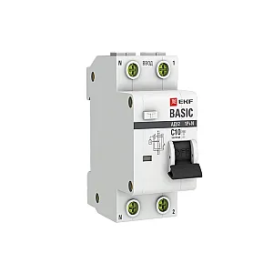 Дифференциальный автомат EKF Basic DA12-10-30-bas 1P+N 10А 30мА