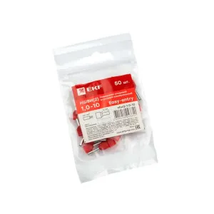 Наконечник штыревой втулочный EKF nhvi2-1.0-10 НШвИ(2) 1.0-10 50 шт