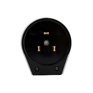 Вилка для разъема EKF PROxima AS-250-B-02 РШ-ВШ 32А 250В 2P+PE карболитовая черный