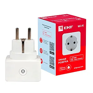 Умная розетка EKF Сonnect PRO RCS-1-WF Wi-Fi белая