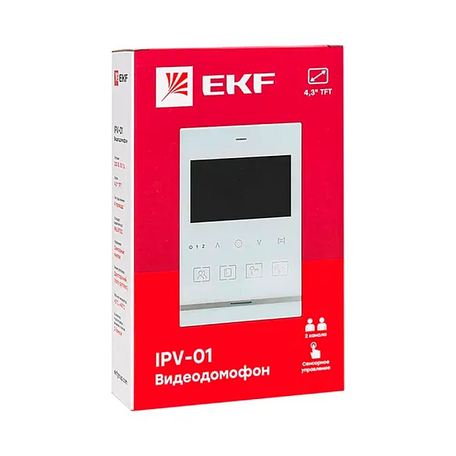 Видеодомофон EKF IPV-01 белый