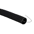 Труба гофрированная ПВХ EKF Plast tg-z-16-100-black 16 мм с протяжкой черная