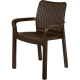 Стул InGreen Rattan пластиковый 506*580*833 мм горький шоколад Стул InGreen Rattan пластиковый 506*580*833 мм горький шоколад
