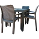 Стул InGreen Rattan пластиковый 506*580*833 мм горький шоколад Стул InGreen Rattan пластиковый 506*580*833 мм горький шоколад