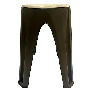 Табурет InGreen Rattan с вращающимся сиденьем 353*353*450 мм горький шоколад