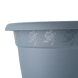 Горшок для цветов InGreen Aphrodite IG420811026 №8 серый с подставкой 25.8 л