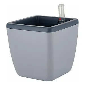 Горшок с автополивом InGreen Munchen Утренний туман квадратный с внутренней вставкой 1.5 л