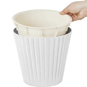 Горшок для цветов InGreen Sand IG640210048 белый с дренажной вставкой 5.8 л