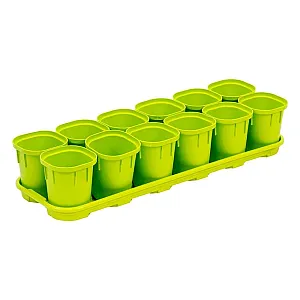 Поддон InGreen IG604810998 для пластиковых торфяных горшочков для рассады 200 мл 12 ячеек