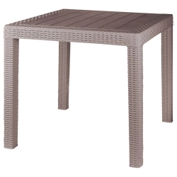 Стол InGreen Rattan пластиковый малый 789*789*701 мм французский платан