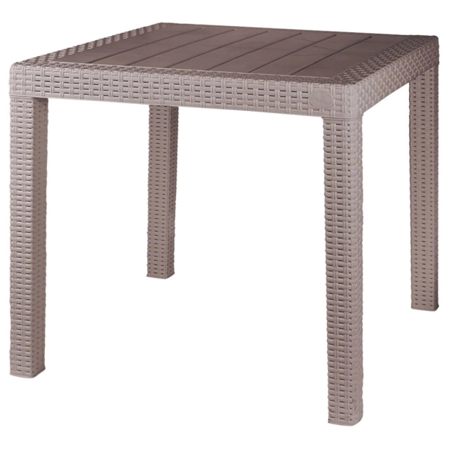 Стол InGreen Rattan пластиковый малый 789*789*701 мм французский платан Стол InGreen Rattan пластиковый малый 789*789*701 мм французский платан