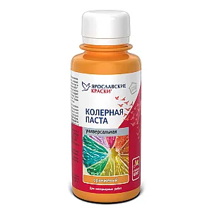 Паста колерная Ярославские краски универсальная оранжевый 0.1 л