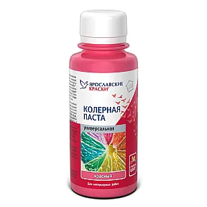 Паста колерная Ярославские краски универсальная красный 0.1 л