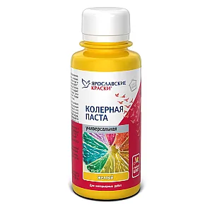 Паста колерная Ярославские краски универсальная желтый 0.1 л