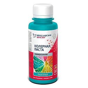 Паста колерная Ярославские краски универсальная бирюзовый 0.1 л