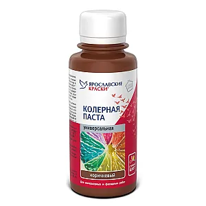 Паста колерная Ярославские краски универсальная коричневый 0.1 л