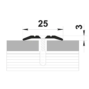 Порог Best Profile А1 КД 094 венге 25 мм 0.9 м