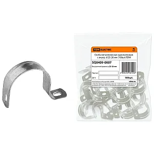 Скоба TDM Electric SQ0409-0007 металлическая однолапковая 25-26 мм
