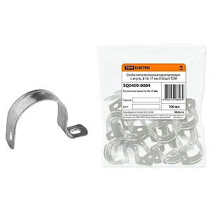Скоба TDM Electric SQ0409-0004 металлическая однолапковая 16-17 мм