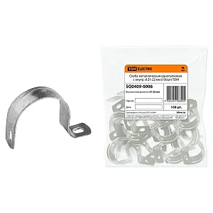 Скоба TDM Electric SQ0409-0006 металлическая однолапковая 21-22 мм