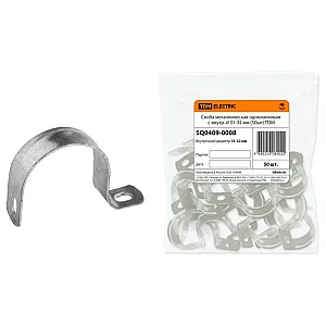 Скоба TDM Electric SQ0409-0008 металлическая однолапковая 31-32 мм