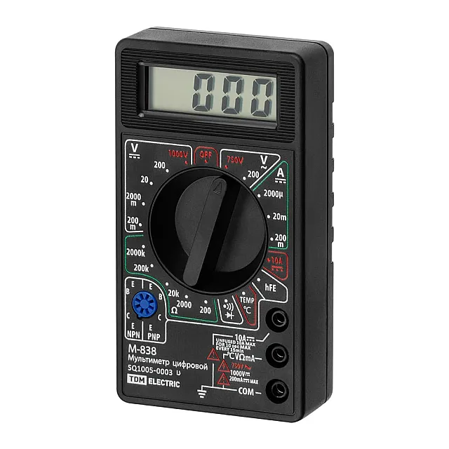 Мультиметр TDM МастерЭлектрик М-838 SQ1005-0003 цифровой