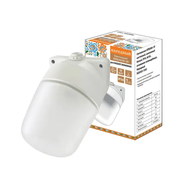 Светильник TDM Electric НПБ400-1П SQ0303-1502 60Вт IP54 наклонный белый