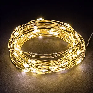 Гирлянда светодиодная TDM Electric Роса SQ0361-0051 20LED 3000К 2*АА 2 м