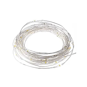 Гирлянда светодиодная TDM Electric Роса SQ0361-0056 100LED 3000К 2*CR2032 10 м