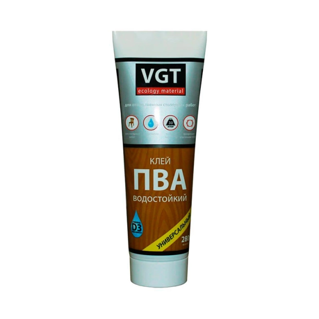 Клей VGT ПВА водостойкий 0.28 кг Клей VGT ПВА водостойкий 0.28 кг