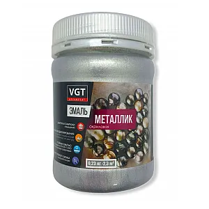 Эмаль металлик VGT ВД-АК-1179 универсальная серебро 0.23 кг