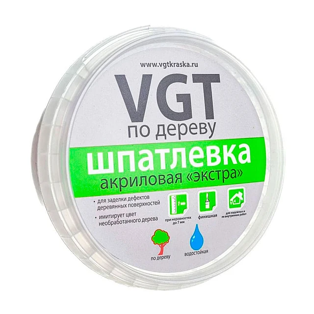 Шпатлевка VGT Экстра по дереву береза 0.3 кг Шпатлевка VGT Экстра по дереву береза 0.3 кг