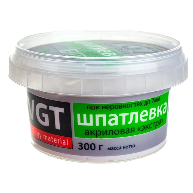 Шпатлевка VGT Экстра по дереву белая 0.3 кг Шпатлевка VGT Экстра по дереву белая 0.3 кг