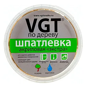 Шпатлевка VGT Экстра по дереву дуб 0.3 кг