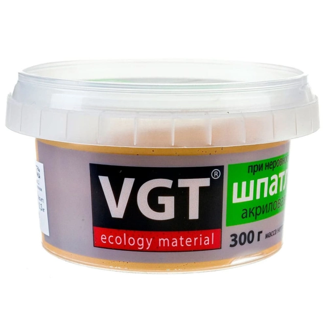 Шпатлевка VGT Экстра по дереву лиственница 0.3 кг Шпатлевка VGT Экстра по дереву лиственница 0.3 кг