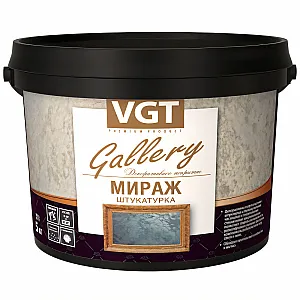 Штукатурка декоративная VGT Мираж серебристо-белый 1 кг