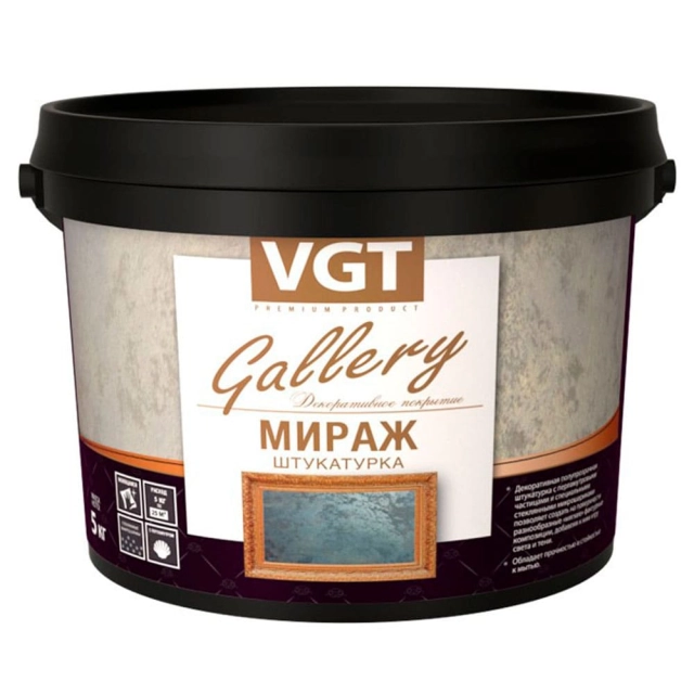 Штукатурка декоративная VGT Мираж матовый 1 кг Штукатурка декоративная VGT Мираж матовый 1 кг