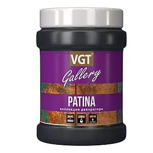 Состав лессирующий VGT Gallery Patina матовый с эффектом чернения 0.2 кг