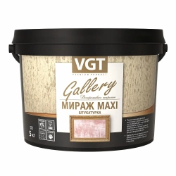 Штукатурка декоративная VGT Мираж MAXI серебристо-белый 1 кг