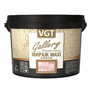 Штукатурка декоративная VGT Мираж MAXI серебристо-белый 1 кг
