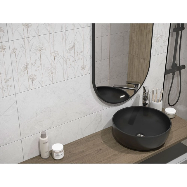 Плитка Cersanit Tenero 16947 декор 298*598 мм серая Плитка Cersanit Tenero 16947 декор 298*598 мм серая