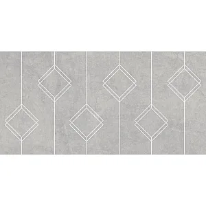 Плитка Cersanit Vetro 17088 декор геометрия 298*598 мм серая