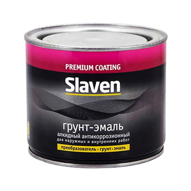 Грунт-эмаль Slaven по ржавчине серый 0.5 кг Грунт-эмаль Slaven по ржавчине серый 0.5 кг