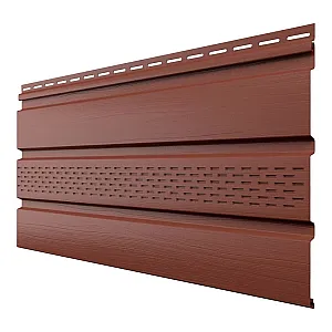 Софит ТехноНиколь Оптима частично перфорированный каштан