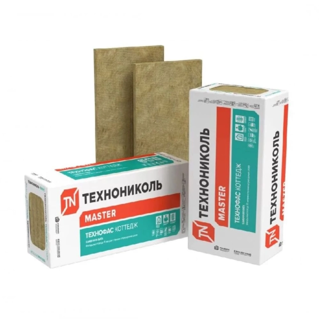 Плиты минераловатные ТехноНиколь Технофас Коттедж 1200*600*100 мм 2.16 м.кв