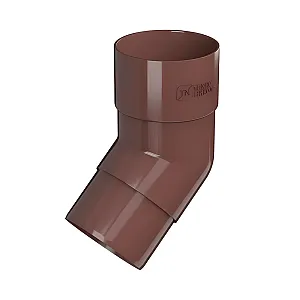 Колено трубы ПВХ ТехноНиколь 135 коричневый