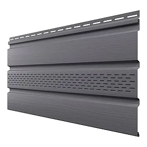 Софит ТехноНиколь Оптима перфорированный частично графитовый 302*3000 мм