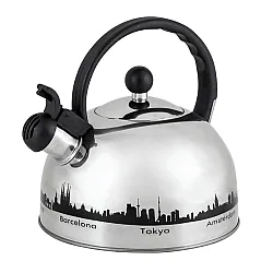 Чайник Mallony MAL-CITY-01 с рисунком меняющим цвет со свистком 2.8 л