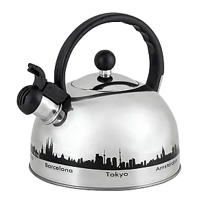 Чайник Mallony MAL-CITY-01 с рисунком меняющим цвет со свистком 2.8 л