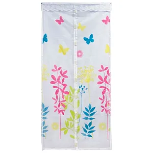 Сетка антимоскитная Рыжий Кот Капутомоскито Цветы 311256 на магнитах 100*210 см белая